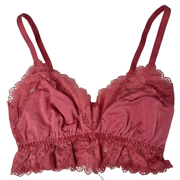 NWT Eberjey Rosalia TENCEL Modal Bralette Rosewood Sz S - Picture 1 of 6